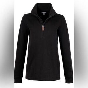 Women's Black Quarter-Zip Pullover